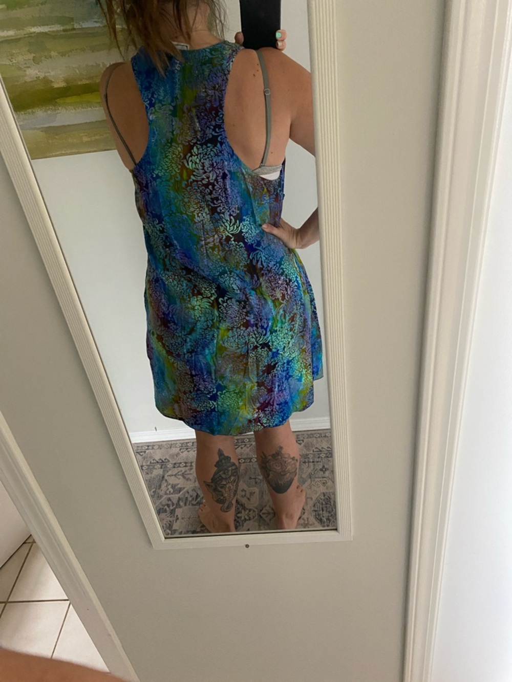 Vibrant Multicolor Racerback Dress - Picture 4 of 4